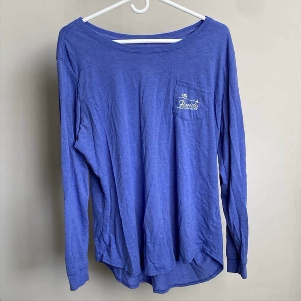 🔥 5/$25 FLORIDA State of Mine Long-Sleeved Purple T-Shirt Unisex Size XXL 2XL 2X